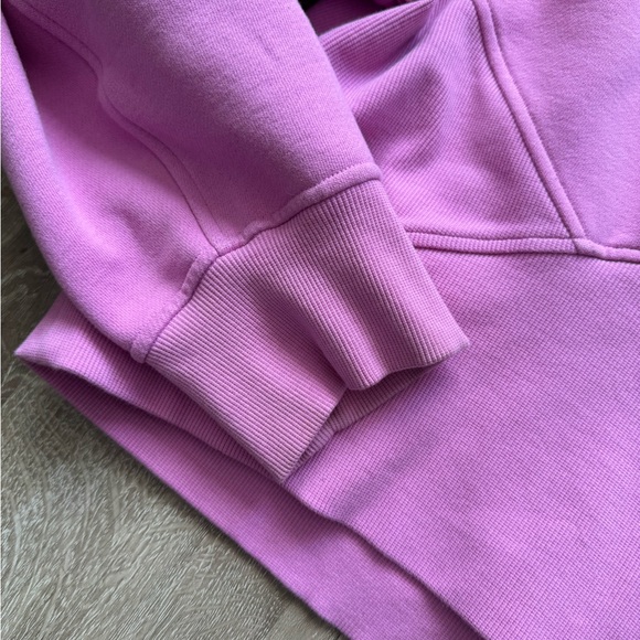 Lululemon Athletica Pink Scuba Oversized Funnel Neck Half Zip XL/XXL - Picture 10 of 11